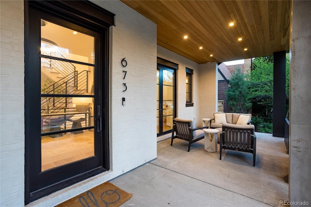 view of patio / terrace featuring outdoor lounge area