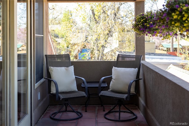 view of balcony