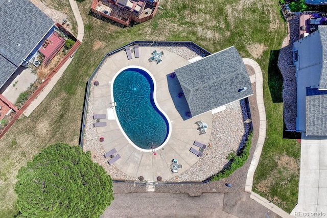 5173 S Emporia Way, Greenwood Village, CO 80111 - drone / aerial view of a pool area