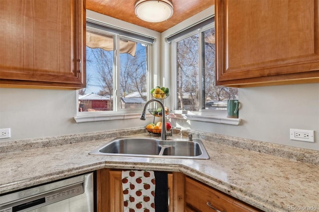 kitchen featuring sink and dishwasher