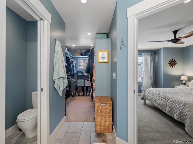 view of tiled bedroom