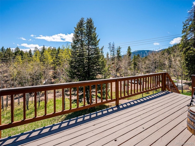 34075 Grouse Ln, Evergreen, CO 80439 - view of wooden deck