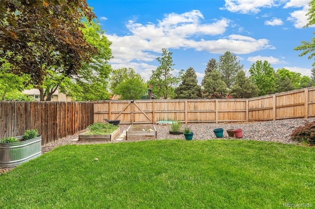 13701 Yank Way, Arvada, CO 80004 - fenced backyard with a garden