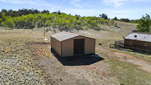7551 Remington Rd, Como, CO 80432 - view of pole building featuring a view of countryside