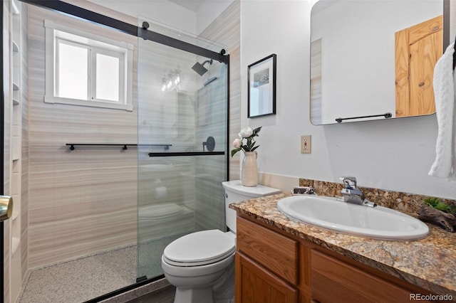 7551 Remington Rd, Como, CO 80432 - bathroom featuring vanity and a stall shower