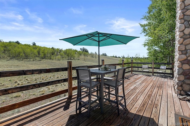 7551 Remington Rd, Como, CO 80432 - deck with outdoor dining space