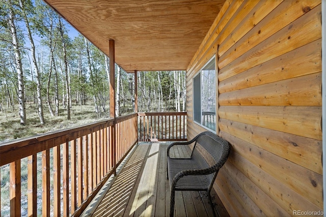 7551 Remington Rd, Como, CO 80432 - view of wooden deck