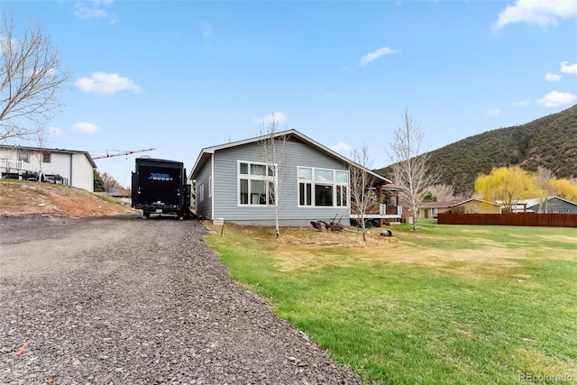 510 Park View Ln, Gypsum, CO 81637 - back of property featuring driveway and a mountain view