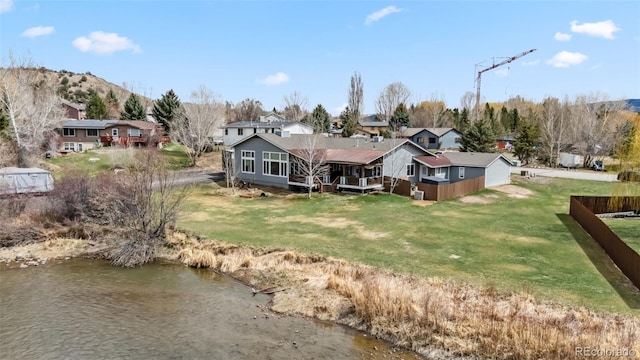 510 Park View Ln, Gypsum, CO 81637 - rear view of house featuring a residential view and a water view