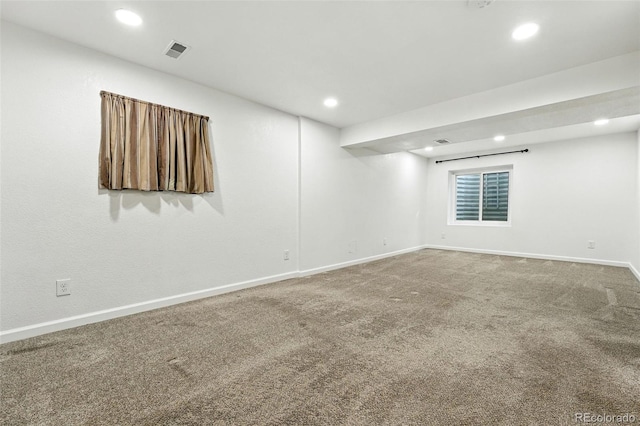 5193 S Flanders Ln, Centennial, CO 80015 - carpeted empty room featuring baseboards and recessed lighting