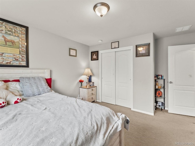 47855 E 88th Ave, Bennett, CO 80102 - bedroom featuring carpet floors, a closet, and baseboards