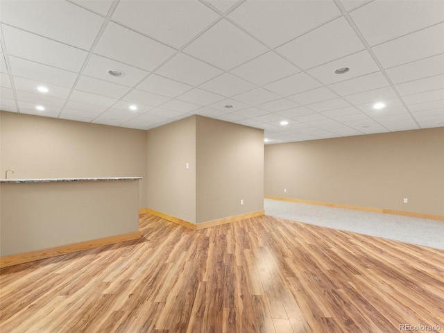 47855 E 88th Ave, Bennett, CO 80102 - unfurnished room with baseboards, light wood-type flooring, and recessed lighting
