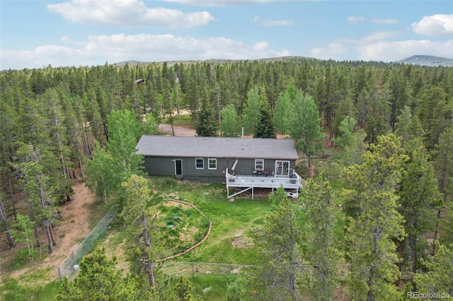 1021 Lodge Pole Dr, Black Hawk, CO 80422 - view of subject property featuring a heavily wooded area