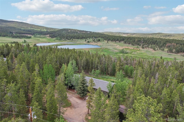 1021 Lodge Pole Dr, Black Hawk, CO 80422 - view of subject property with a forest and a nearby body of water