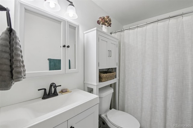 1021 Lodge Pole Dr, Black Hawk, CO 80422 - bathroom with vanity and a shower with shower curtain