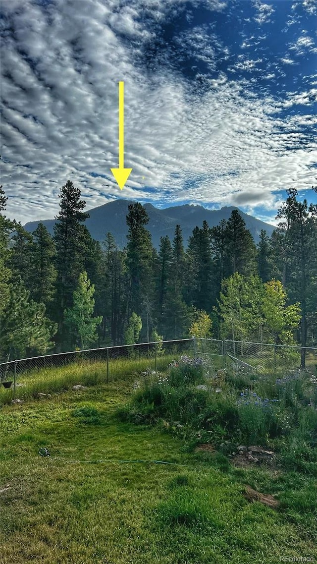 1021 Lodge Pole Dr, Black Hawk, CO 80422 - mountain view with a heavily wooded area
