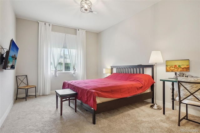 bedroom with carpet flooring