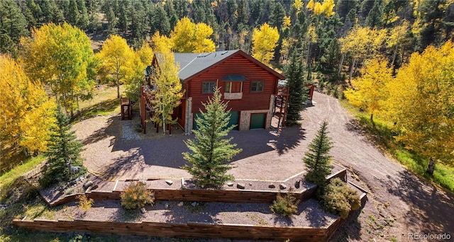3115 State Highway 9, Guffey, CO 80820 - aerial view of property and surrounding area featuring a heavily wooded area
