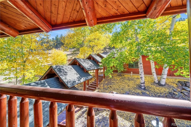 3115 State Highway 9, Guffey, CO 80820 - balcony featuring stairway