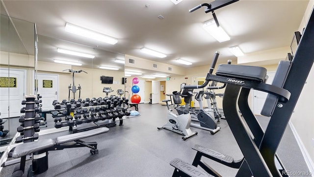 2500 E Cherry Creek S Drive 213, Denver, CO 80209 - workout area with baseboards