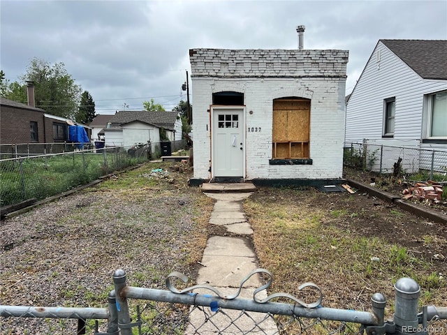 1037 Hazel Ct, Denver, CO 80204 - view of front of property with brick siding