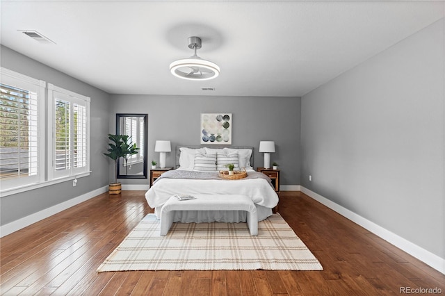 1366 S Vine St, Denver, CO 80210 - bedroom featuring hardwood / wood-style floors and baseboards