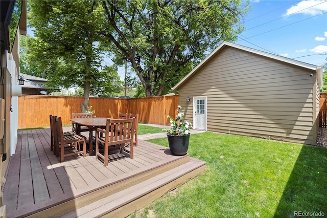 1366 S Vine St, Denver, CO 80210 - wooden terrace featuring outdoor dining area