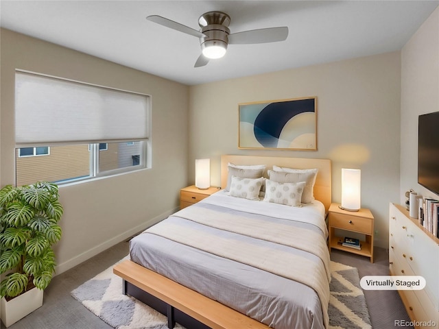 11267 Central Ct, Broomfield, CO 80021 - bedroom featuring carpet floors, multiple windows, and ceiling fan