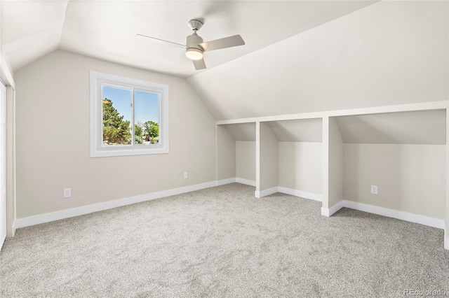 235 S 8th Ave, Brighton, CO 80601 - bonus room with a ceiling fan, vaulted ceiling, carpet floors, and baseboards