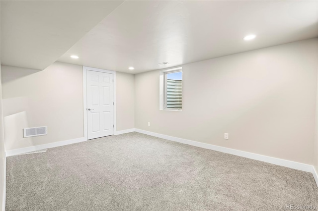 235 S 8th Ave, Brighton, CO 80601 - basement with carpet, recessed lighting, and baseboards