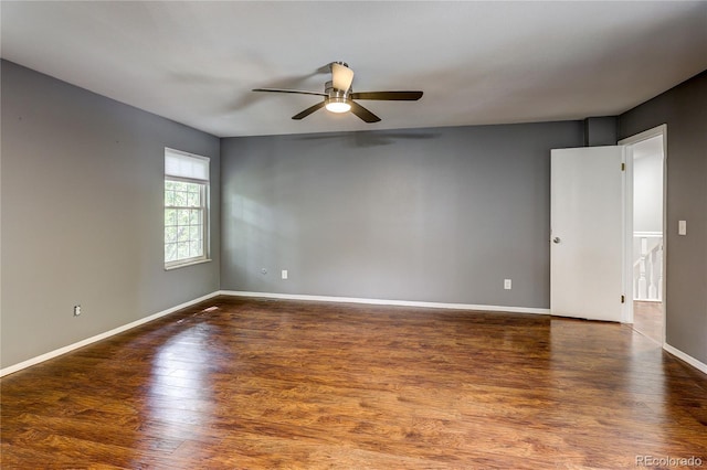 2829 S Xanadu Way, Aurora, CO 80014 - spare room with ceiling fan and wood finished floors