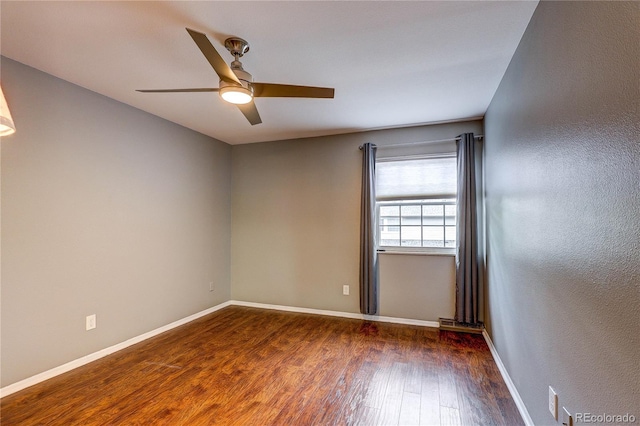 2829 S Xanadu Way, Aurora, CO 80014 - spare room featuring wood finished floors and a ceiling fan