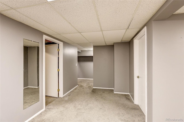 2829 S Xanadu Way, Aurora, CO 80014 - hall featuring a drop ceiling and carpet flooring
