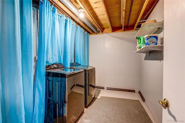 2829 S Xanadu Way, Aurora, CO 80014 - unfinished below grade area featuring washer and dryer