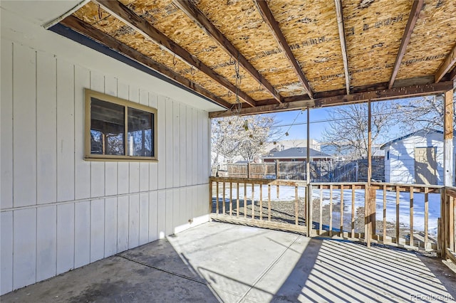 exterior space featuring a wooden deck