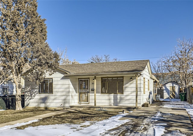 view of front of property