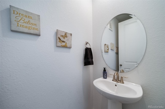 bathroom with a sink