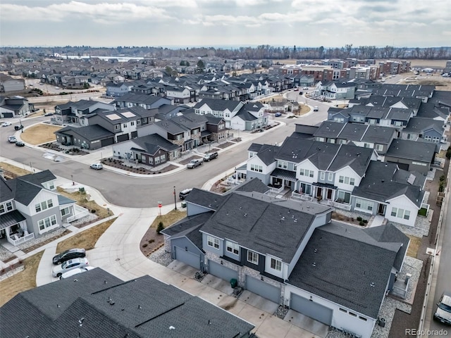 drone / aerial view featuring a residential view