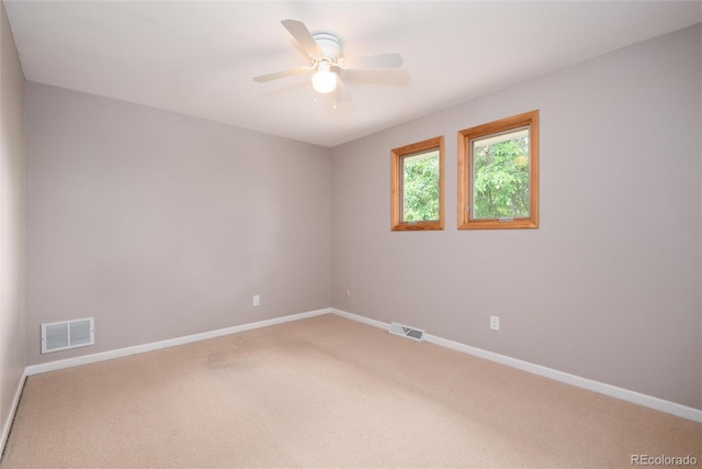 8666 E Easter Ave, Centennial, CO 80112 - empty room with light carpet, baseboards, and a ceiling fan