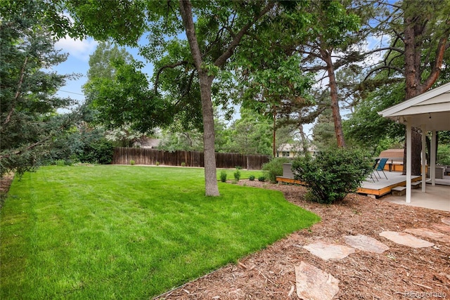 8666 E Easter Ave, Centennial, CO 80112 - view of yard featuring a deck