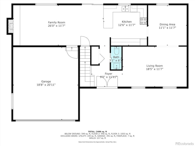 8666 E Easter Ave, Centennial, CO 80112 - floor plan / room layout