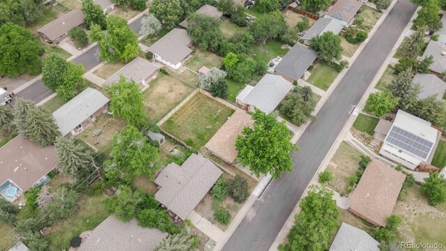 755 34th St, Boulder, CO 80303 - aerial overview of property's location with nearby suburban area
