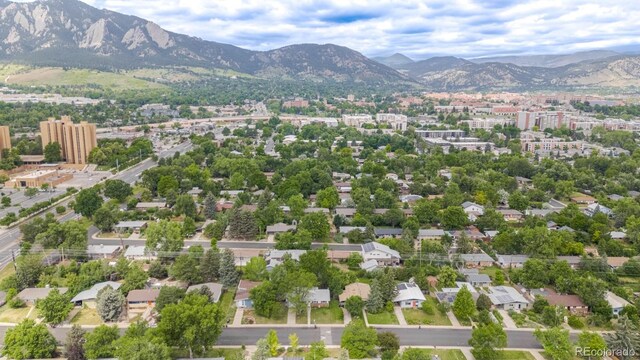 755 34th St, Boulder, CO 80303 - bird's eye view of a mountainous background