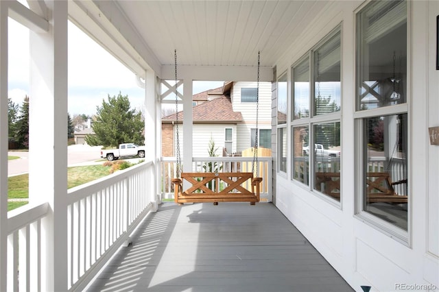 balcony with a porch