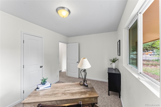 134 Hayes Dr, Colorado Springs, CO 80911 - office area featuring light colored carpet and baseboards