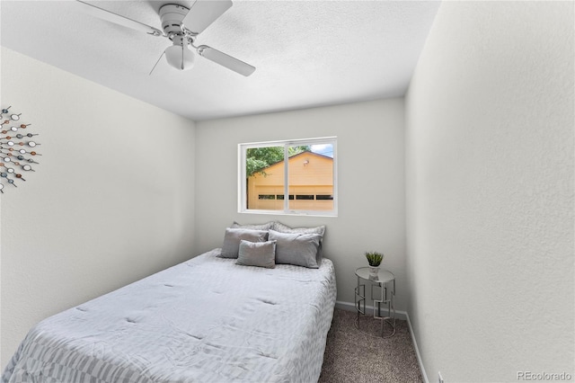 134 Hayes Dr, Colorado Springs, CO 80911 - carpeted bedroom with baseboards and ceiling fan