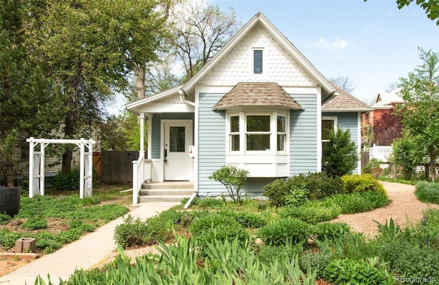 539 Baker St, Longmont, CO 80501 - bungalow with fence and a shingled roof