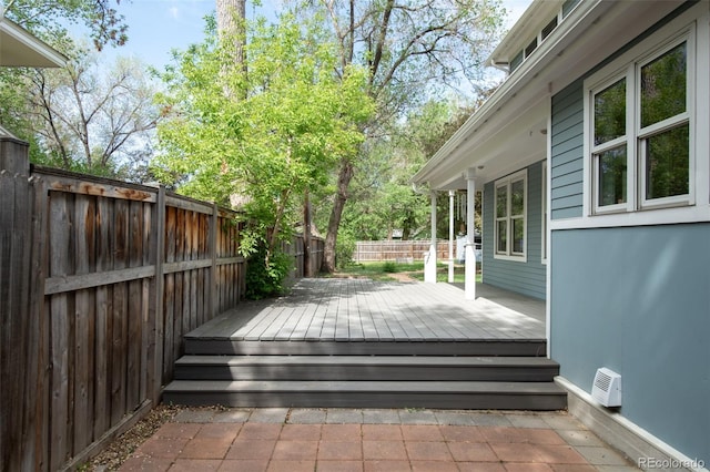 539 Baker St, Longmont, CO 80501 - wooden deck featuring a fenced backyard