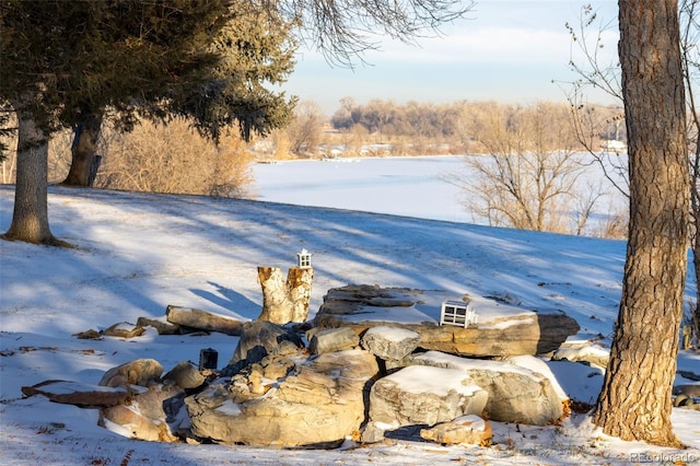 view of water feature