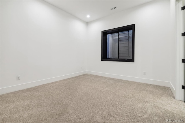 view of carpeted empty room